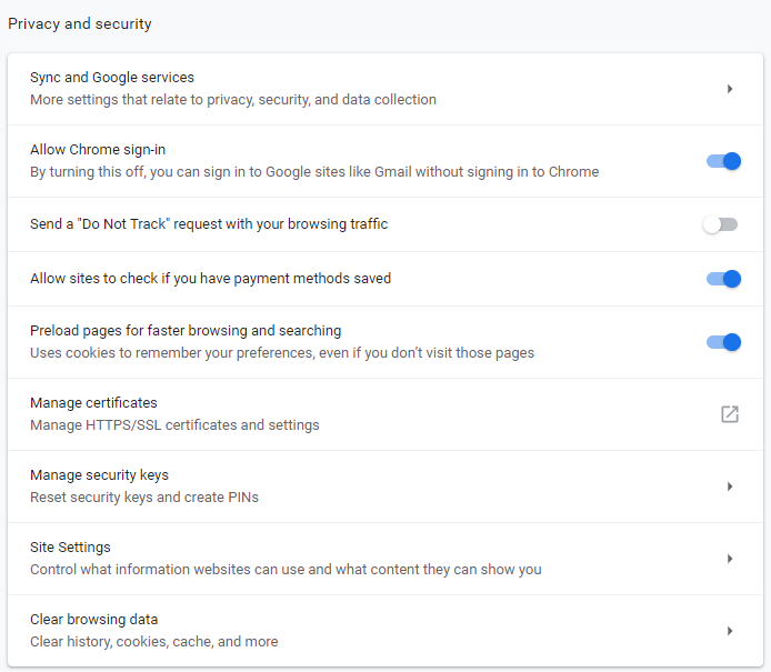 managing ssl certificates google chrome