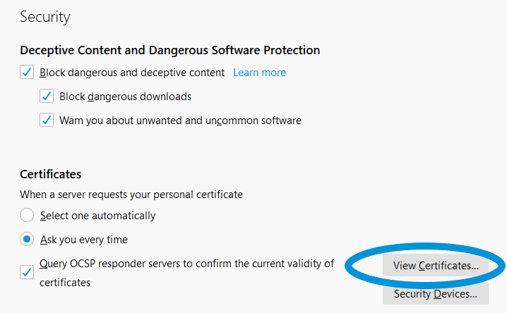 viewing ssl certificates in firefox