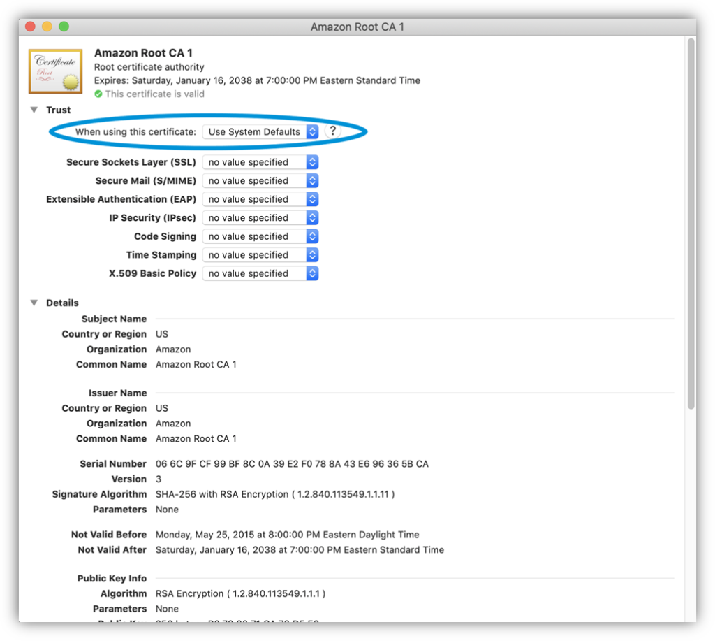 root ca apple macos